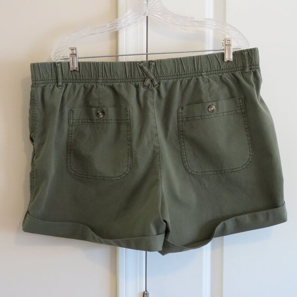 Green XL Women's Sonoma Goods For Life® Utility Shorts - Picture 2 of 5